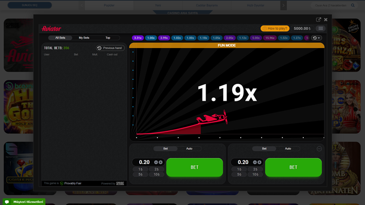 Süperbetin Aviator Uçak Oyunu Oynama Adımları